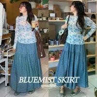 ราคา *พร้อมส่ง* Upeachme - Bluemist Skirt (เอว24-38") กระโปรงยาวลายดอกไม้ กระโปรงยิปซีระบายลายดอกไม้สีฟ้า กระโปรงยาว บล็อกบัสเตอร์ (1732087754648946499)