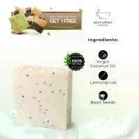 ราคา Sea Salt & Lemongrass Soap Exfoliating Handmade Bar Soap (1731496842610115600)