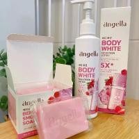 ราคา (เซตสบู่เบอร์รี่+โทนอัพผิวกาย) Angella Berry Soap & Body White Lotion แองเจลล่า เบอร์รี่ โซพ & บอดี้ ไวท์ โลชั่น (1731978941130770116)