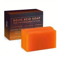 ราคา สบู่มะละกอ, แฮนด์เมด, สบู่นำ้ข่า juuli scrub soap สบู่ เอวา kojic acid soap (1731359729716855893)