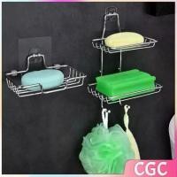 ราคา CGC ที่วางสบู่สแตนเลส ชั้นวางของ วางสบู่ ฟองน้ำ ไม่ต้องเจาะผนัง soap dish (1732187049608381963)