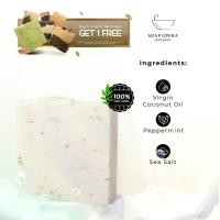 ราคา Soap Opera Sea Salt and Mint Exfoliating Handmade Bar Soap (สบู่เกลือทะเลและสะระแหน่) (1730717686738160634)