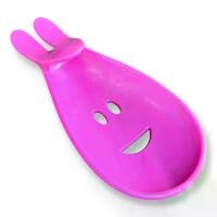 ราคา ฐานรองสบู่รูปกระต่าย จานรองสบู่ Rabbit Shaped soap Shelf, Soft Polypropylene Drain (1729635077055940829)
