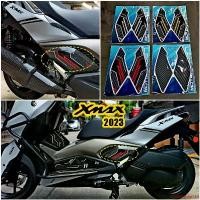 ราคา ใช้งานได้ กันรอยพักเท้าหลัง New Xmax 300 2023 สติ๊กเกอร์กันรอยพักเท้าหลัง Xmax300 มอเตอร์ไซค์ Motorcycle Sticker รถ (1731694836825295478)