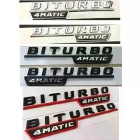 ราคา แบน ตัวอักษร BITURBO4matic Fender ป้ายสติกเกอร์สำหรับ Mercedes Benz E43 C43 G43 GLC43 GLE43 AMG BITURBO 4MATIC, 1 คู่ Car Sticker (1730853074837342490)