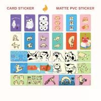 ราคา Card Sticker สติ๊กเกอร์ติดบัตร PVC ผิวด้าน | cat in my tummy (1732222130306909225)