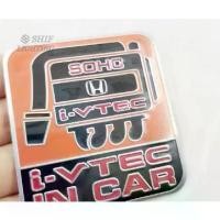 ราคา [TK] เพจโลโก้อลูมิเนียม แต่ง ฮอนด้า Aluminum i-VTEC IN CAR SOHC Logo Auto Decorative Emblem Badge Sticker Decal For HONDA city civic jazz fit (1732005382222089109)