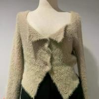 ราคา เสื้อสเวตเตอร์กระดุมหน้าสาวอวบ (Whipcream sweater) (1729567784122157604)
