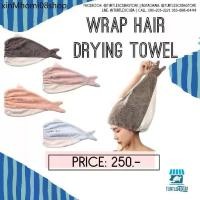 ราคา ▲Wrap Hair Drying Towel ผ้าคลุมผม ช่วยซับน้ำหลังสระผม ให้ผมแห้งไว น้ำไม่หยด พร้อมส่ง♡ (1731757298944083171)