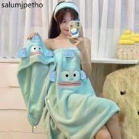 ราคา ❁เสื้อคลุมอาบน้ำ+ผ้าเช็ดตัว+หมวกคลุมผม ลายการ์ตูนสุดน่ารัก ชุด 3 ชิ้น กระโปรงอาบน้ำ ผ้าเช็ดตัว อาบน้ำ Towel Bathrobe❂ (1732115895333520521)