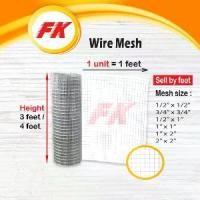 ราคา [Sell by feet] Galvanized Welded Wire Mesh/ Metal Wire Mesh/ Iron Wire Mesh (1731799921648174365)