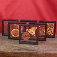 ราคา กรอบรูป วัสดุทองเหลือง ภูเขาและผีใช้เงิน เหรียญทองแดงดึงดูดความมั่งคั่ง เงินนินทา รัวเงิน งานฝีมือโบราณ รวบรวมเครื่องประดับด้วยเหรียญทองแดง โอ่ง รับ ทรัพย์ (1731885793426966283)