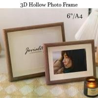 ราคา กรอบรูปไม้, 6 นิ้ว / A4, กรอบกลวง, กรอบ 3 มิติ, กรอบรูป, กรอบรูป, กรอบรูป Mas Kahwin (1732424150424519728)