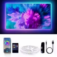 ราคา ไฟ LED, GUPUP, 12.5 ฟุต (ประมาณ 3.8 เมตร), ไฟแบ็คไลท์ LED ทีวีพร้อมรีโมทคอนโทรล, ไฟ USB 55-65 นิ้ว, ไฟเชือกทีวี, สนามกีฬาเกม, บาร์, พีซี, เดสก์ท็อป, กระจก, ตู้ใต้ไฟทีวี (1730188324699932844)
