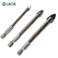 ราคา ชุดดอกสว่านเซรามิก LAOA ก้านหกเหลี่ยม 3 ชิ้น ดอกสว่าน 6mm/8mm/10mm สำหรับไขควงไฟฟ้า เจาะ เหมาะสำหรับการเจาะ กระจก กระเบื้องเซรามิก และเครื่องตัด (1731905731597732009)