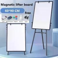 ราคา กระดานฟลิปชาร์ท กระดานไวท์บอร์ด มีขาตั้ง (ของขวัญฟรี อุปกรณ์การเรียน) ขาตั้งกระดานไวท์บอร์ด กระดานขาตั้ง กระดาน พับเก็บได้ 3 ขา ขนาด 60x90 ซม Flip Chart (1732196493476791710)