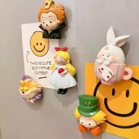 ราคา [Tiktok ขายร้อน] Alice แม่เหล็กติดตู้เย็น 3D magnet แม่เหล็กติดบอร์ด กระดาน ลายอลิซ (1732336564768835562)