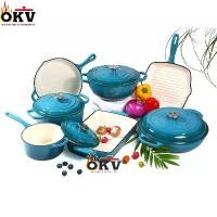 ราคา หม้อเคลือบ ชุดเซเว่น ชิ้น หม้อเหล็กหล่อ ขายดีข้ามพรมแดน หม้อแม่ หม้อซุป กระทะ กระทะไม่ติดกระทะ ทำจากเหล็กหล่อ ชุดหม้อเคลือบ (1732207274973824648)