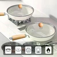 ราคา หม้ออเนกประสงค์ SUPVIBE กระทะ กระทะเคลือบเซรามิค กระทะผัด กระทะผัดอาหาร กระทะทำกับข้าว ไม่ติดกระทะ พร้อมฝาหม้อ หม้อสำหรับเตาแม่เหล็กไฟฟ้า (1731929222294505342)