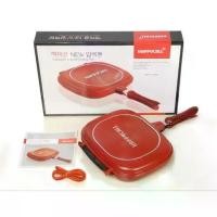 ราคา [ขายลดราคา ล้างสต็อก สินค้ามีตำหนินิดหน่อย] กระทะ 2 ด้าน HappyCall กระทะปิ้ง ย่าง อบ ทอด ทำอาหารไม่ติดกะทะ (1729658687378852072)