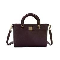 ราคา Guy Laroche กระเป๋าถือ DOUBLE TOP HANDLE มีสายสะพายยาว รุ่น AGH0603FS5MR - สีแดงมารูน (1732150564190913833)