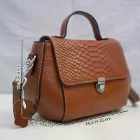 ราคา กระเป๋าถือ ลายหนังงู กระเป๋าสะพายข้างแฟชั่นสตรี สไตล์เรโทร กระเป๋าหนังแท้สุดหรู (1731188266664626888)