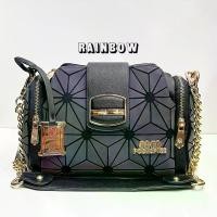 ราคา Coco london กระเป๋าถือ สะพายไหล่ สะพายข้าง มีสายยาว ทรงหมอน หนัง Safiano อะไหล่ทอง Demon (1729860330171566824)