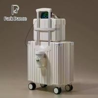 ราคา กระเป๋าเดินทางใบเล็กสำหรับผู้หญิง PARKDANCE ทำจากวัสดุอลูมิเนียมการบิน มัลติฟังก์ชั่น กระเป๋าเดินทางแบบล้อเลื่อนขนาดเล็ก 18 นิ้ว เหมาะสำหรับผู้ชาย รหัสผ่าน กระเป๋าเดินทาง (1731919645811967704)