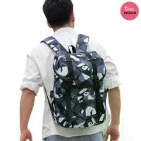 ราคา [จัดส่งทันที] กระเป๋าเป้ แฟชั่นลายทหาร สะพายหลัง สำหรับเดินทาง จุของได้เยอะ รุ่น110 (1731926089724298596)