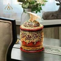ราคา 【ส่งฟรี】 กล่องทิชชู่กลม กล่องใส่กระดาษชำระลายไทย กล่องทิชชู่ลายไทยโบราณ ของตกแต่ง ห้องนั่งเล่น ห้องนอน 18*13.5CM Lucky (1732366544372336591)