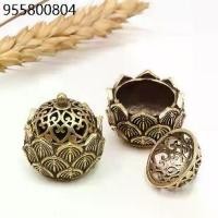 ราคา งานโลหะ กระถางธูปจิ๋ว กระถางกำยานจิ๋ว กระถางทองเหลืองจิ๋ว สไตล์จีนโบราณ ของตกแต่ง เสริมฮวงจุ้ย (1731650349742524130)