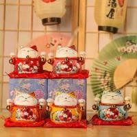 ราคา แมวกวักนำโชค มี 4.5นิ้ว กระปุกออมสินแมวควัก แมวควักเซรามิค แมวควักสไตล์ญี่ปุ่น ของตกแต่ง ของขวัญ (แถมเบาะรอง) (1729909571933079642)