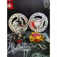 ราคา ชุดปั้มเบรคแต่งDio Brembo CNC จาน180mm ใส่โช๊คทอง Zx (1732321639537936063)