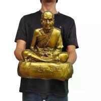ราคา sdnidheshop วัสดุอย่างดี หลวงปู่หมุน วัดบ้าน จาน จ.ศรีสะเกษ สีทองเก่า ขนาดหน้าตัก 5 นิ้วสูงประมาณ 6 นิ้ว ใครมีบูชาจะหมุนหมุนลาภ LK09 (1732017603537044595)