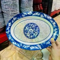 ราคา (3ใบ) จานเปล 12นิ้ว เมลามีน จาน จานพลาสติก จานข้าว จานวงรี จานใบใหญ่ จานเปล จานยาว จานขนม จานอาหาร ถาด tray (1732201941736393208)