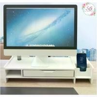 ราคา สินค้าพร้อมส่ง ชั้นวางจอคอมพิวเตอร์ และที่วางจอคอม พร้อมช่องและลิ้นชักเก็บของบนโต๊ะทำงาน ชั้นวางDIY ชั้นวางจอคอมพิวเตอร์ (1729681931141351696)