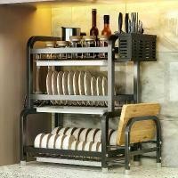 ราคา ชั้นเก็บของในครัว, ชั้นวางชาม, สำหรับจาน ชาม และชาม, ชั้นวางระบายน้ำ, สแตนเลส, ของใช้ในครัวเรือน, พร้อมชั้นวางชามและตะเกียบ, กล่องเก็บของ, ตู้เก็บของ (1730480161817528832)