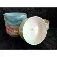 ราคา พร้อมส่ง. ชามใบบัว ชามเมลามีน ชาม 8นิ้ว หนา (1 โหล 12 ใบ) ชามก๋วยเตี๋ยว ชามไม่มีลาย (1732319471702148407)