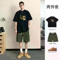 ราคา ชุดสูทผู้ชาย สไตล์ฤดูร้อน แบรนด์แฟชั่นญี่ปุ่น ผ้าฝ้าย 100% ลำลอง แขนสั้น ชุดเครื่องมือ กางเกงขายาว ยาวถึงเข่า (1732213977510414658)