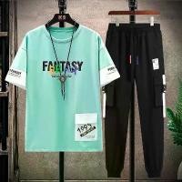 ราคา ชุดฤดูร้อน ดีไซน์เก๋ไก๋และหลวม สไตล์อินเทรนด์ ชุดสองชุด กางเกงแขนสั้นชายหนุ่ม ชุดเครื่องมือ แฟชั่นใหม่ ชุดนักเรียนเต็มรูปแบบ เหมาะสำหรับผู้ชาย ชุดลำลอง แฟชั่น มีในสต็อก (1732105443928409263)