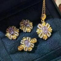 ราคา ชุดเครื่องประดับ ลาย Brida เงิน ช้อน ดอกไม้ เพชร วัสดุ S925 เก่า แฟชั่นสุดหรู (1732203052769576664)