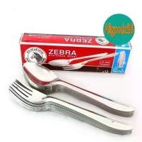 ราคา [COD] ช้อนส้อมสแตนเลส ตราหัวม้าลาย (ช้อน+ส้อม) 1 กล่อง 12 คู่ (1732268344328816418)