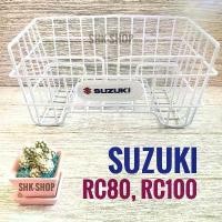 ราคา 【จัดส่งจากประเทศไทย】 ตะกร้า SUZUKI RC100 , RC80 , ซูซูกิ อาร์ซี 100 อาร์ซี 80 สีขาว แบบเดิมๆ วินเทจ ตะกร้าหน้า ตะแกรง มอเตอร์ไซค์ (1732127859119785870)