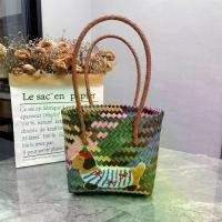 ราคา กระเป๋าโท้ท ลายทาง สไตล์วินเทจ ดีไซน์ดัชชุนด์ หลากสี ทอ สำหรับผู้หญิง เหมาะสำหรับการเดินทาง กระเป๋าถือ กล่อง จุ่ม พระราชทาน ตะกร้า ใส่ เหรียญ โปรยทาน กล่อง จุ่ม พระราชทาน (1732086333574055603)