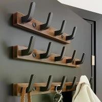 ราคา ตะขอติดผนัง, ของใช้ในครัวเรือนในห้องน้ำ, วัสดุไม้วอลนัท, สีทึบ, เหมาะสำหรับทางเข้า, สามารถใช้สำหรับเสื้อโค้ทและหมวก กระบุง ชั้นวางของ 4 ชั้น ถุง ยางคิตตี้ transparent mustard bottle ตะกร้า แมว (173217