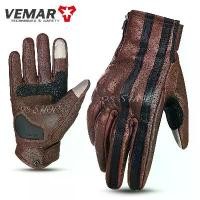 ราคา ถุงมือ ขับมอไซค์ ถุงมือหนังแพะ วินเทจ VEMAR VE-196 (1732209974517335058)
