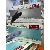 ราคา พร้อมส่งถุงมือ ไนไตร สีดำ สีฟ้า KLEANGLOVE Longmed ไม่มีแป้ง S/M/L/XL ถุงมือ 100 ชิ้น ถุงมือยาง เอนกประสงค์ (1732070971097712388)
