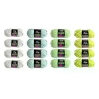 ราคา เส้นด้ายเรืองแสงในที่มืด, ชุด 4 ชิ้น, เรืองแสง, สำหรับถักมือ, เสื้อกันหนาว, ถุงมือ (1732339004450178949)