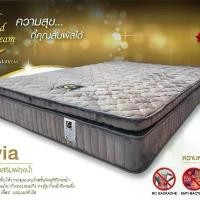 ราคา Olivia ที่นอน 6ฟุต หนา 11 นิ้ว เสริมท้อปฟองน้ำพิเศษ นุ่มแน่นด้วยชั้นฟองน้ำและระบบสปริง หุ้มด้วยผ้ายืดขนมิ้ง เคลือบสารกันไรฝุ่นเชื้อราและแบคทีเรีย ลดอาการปวดหลัง ป้องกันแบคทีเรีย ป้องกันไรฝุ่น (1732286