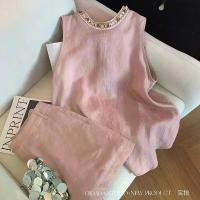 ราคา ชุดเซ็ตเสื้อผ้าลินินแบบทอ ลูกปัด สำหรับผู้หญิง เสื้อกั๊กแขนกุดฤดูร้อน กางเกงขาสั้นขากว้างลำลอง ผ้าฝ้ายลินิน เซ็ต 2 ชิ้น ชุด เซต ผ้า ลินิน แท้ (1732154904523736959)